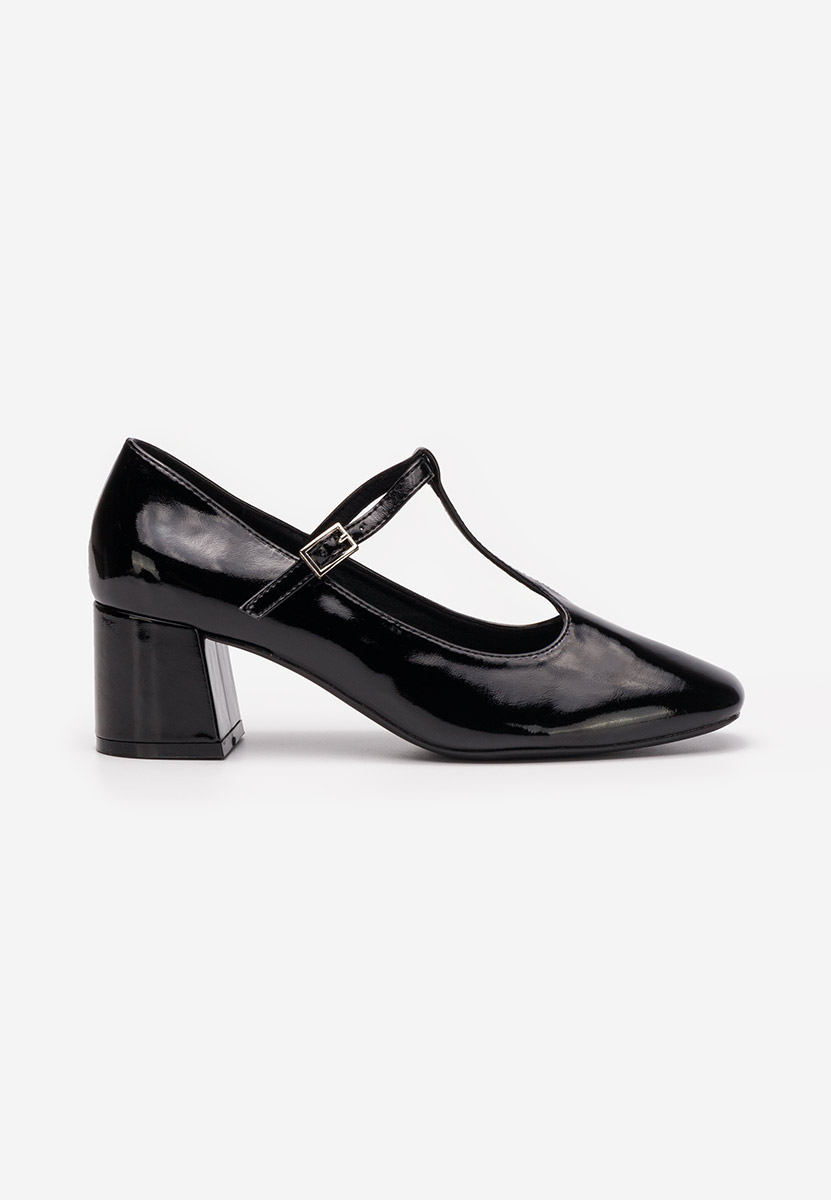 Décolleté tacco largo Nariela V2 nero