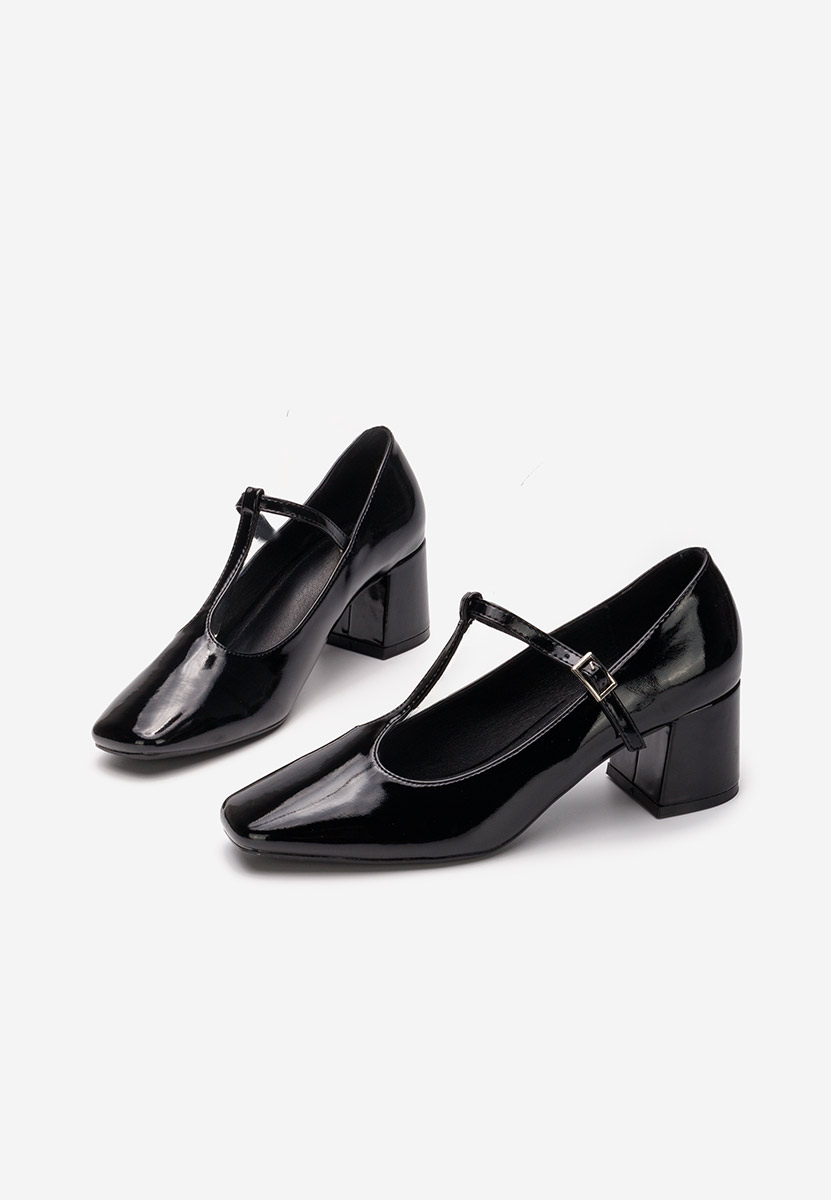 Décolleté tacco largo Nariela V2 nero