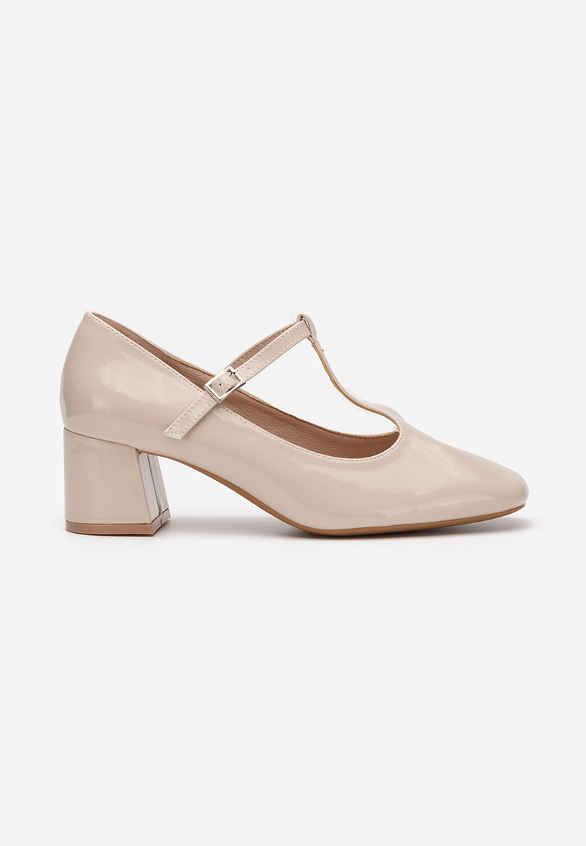 Décolleté tacco largo Nariela V2 beige