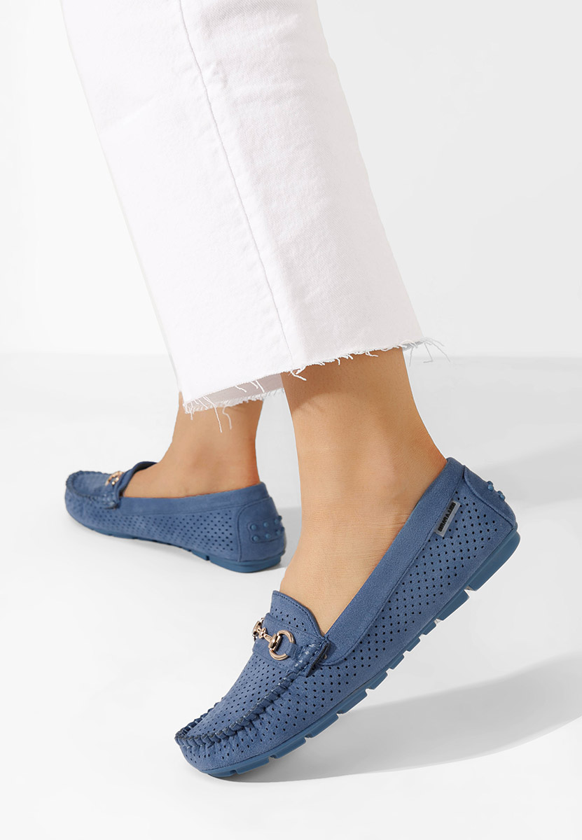 Mocassini donna estivi Aishani blu