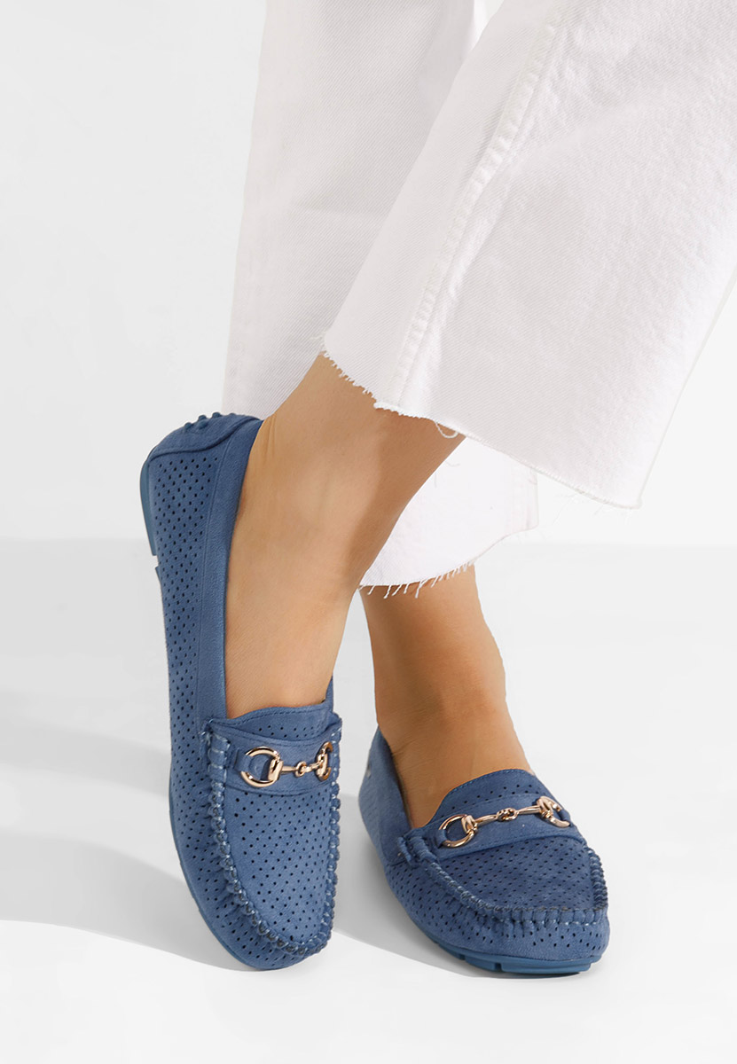 Mocassini donna estivi Aishani blu