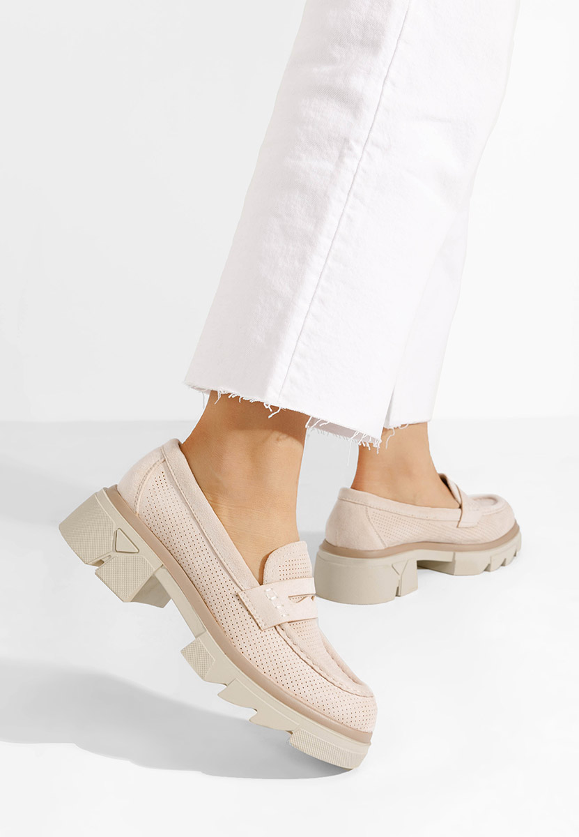 Mocassini da donna Lerina V2 beige