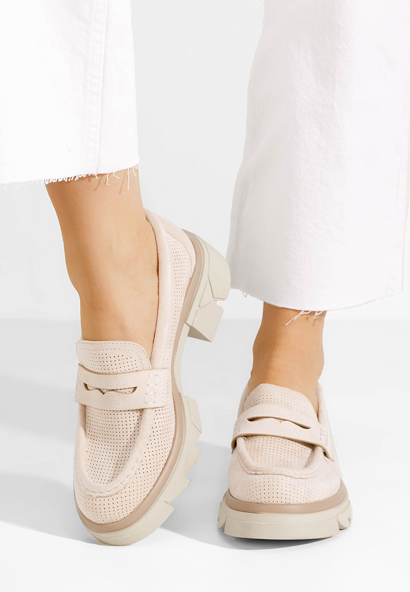 Mocassini da donna Lerina V2 beige