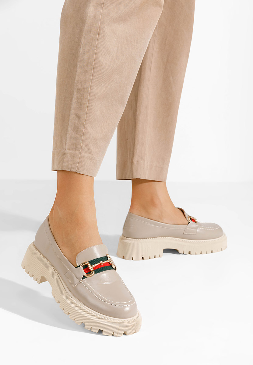 Mocassini con plateau Hindira cachi