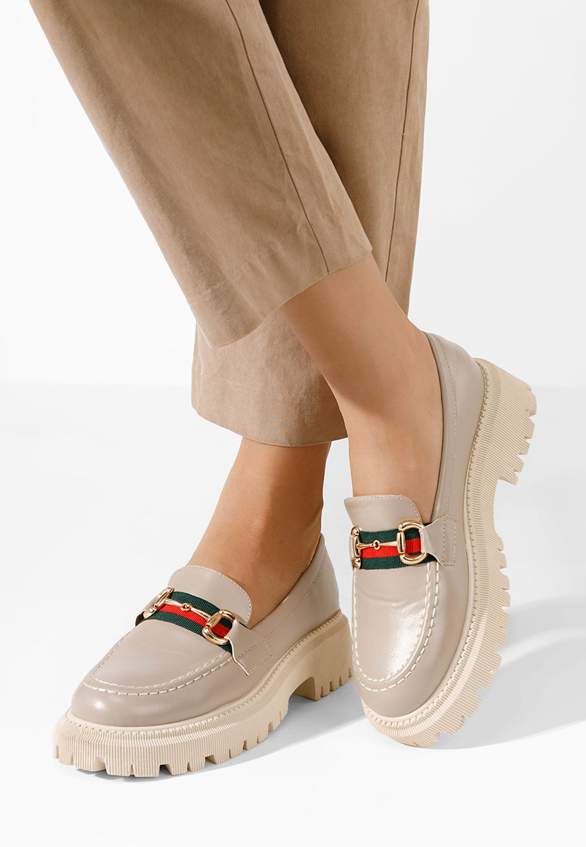 Mocassini con plateau Hindira cachi