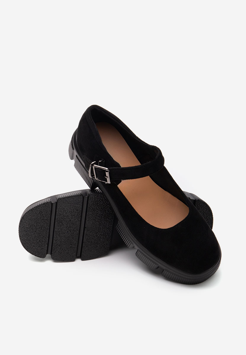 Scarpe con plateau Calvina V2 nero