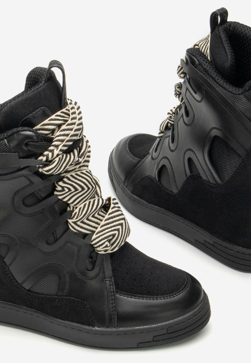 Sneakers con zeppa Jessy nero