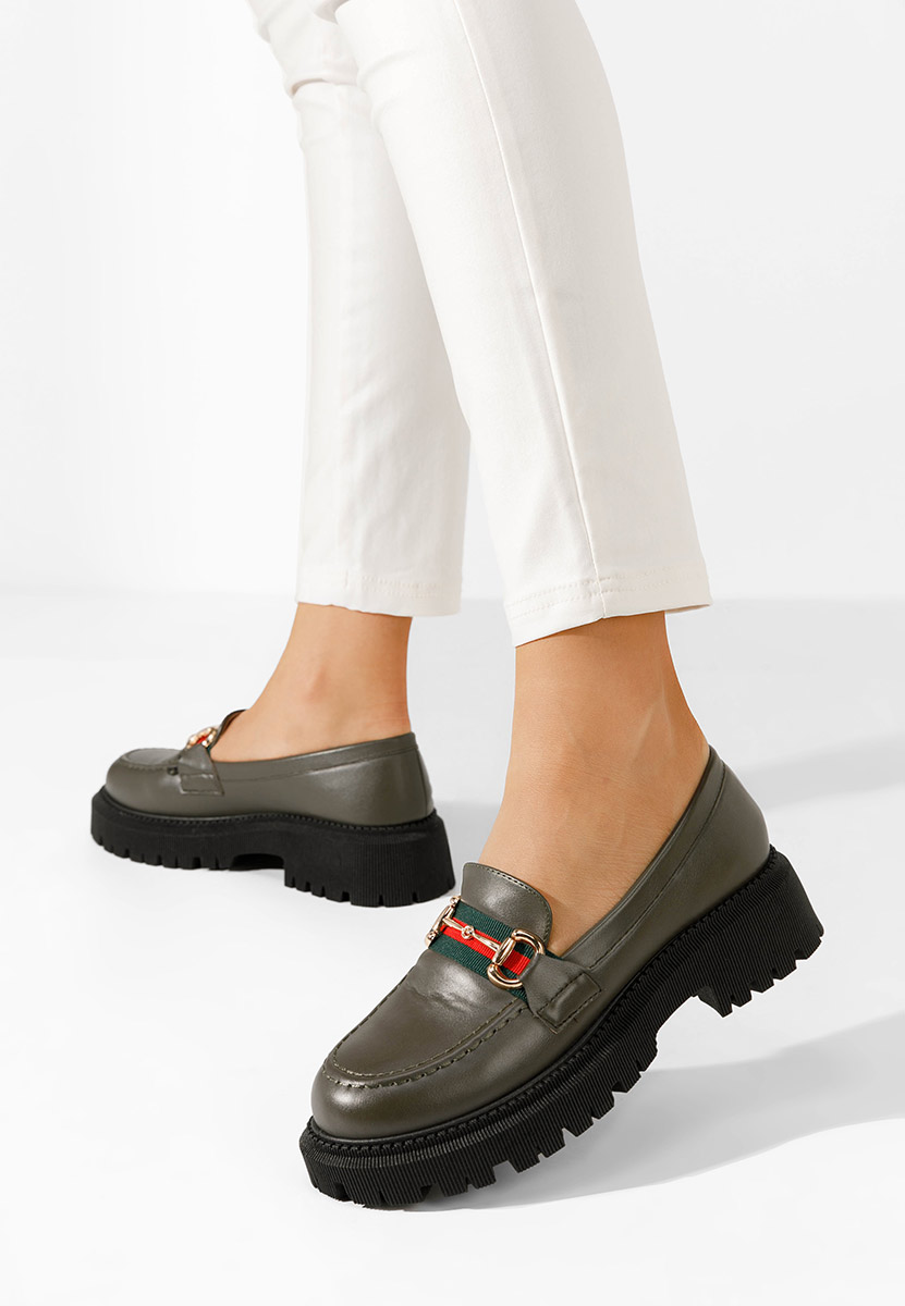 Mocassini con plateau Hindira V2 cachi