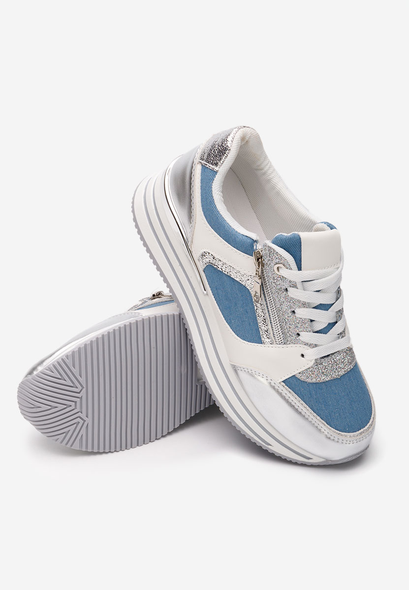 Sneakers con plateau Nellia blu