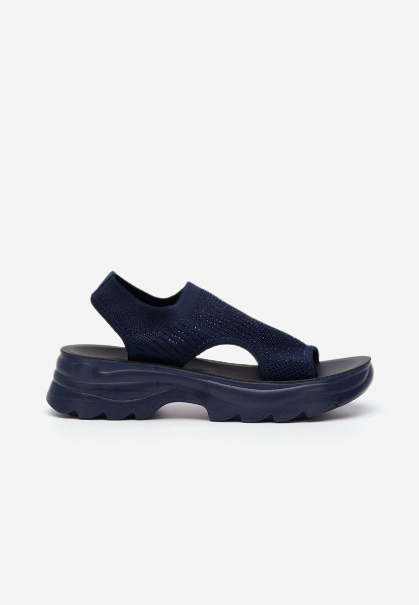 Sandali con plateau Blakely blu scuro