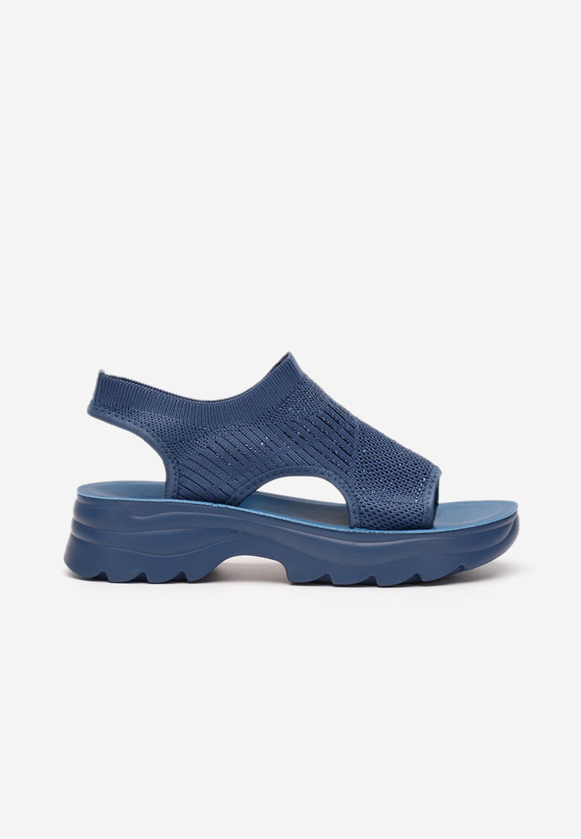 Sandali con plateau Blakely blu