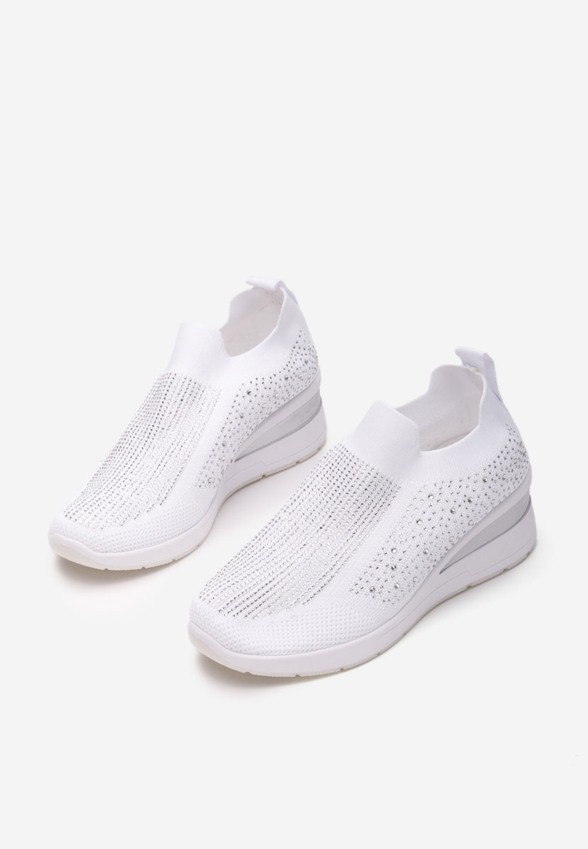 Scarpe da ginnastica da donna Slip-on Amelie bianchi