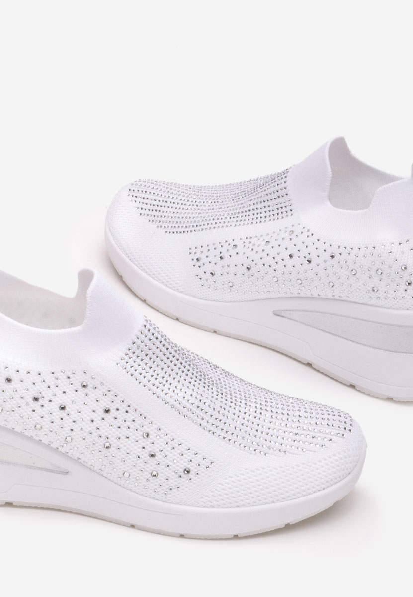 Scarpe da ginnastica da donna Slip-on Amelie bianchi