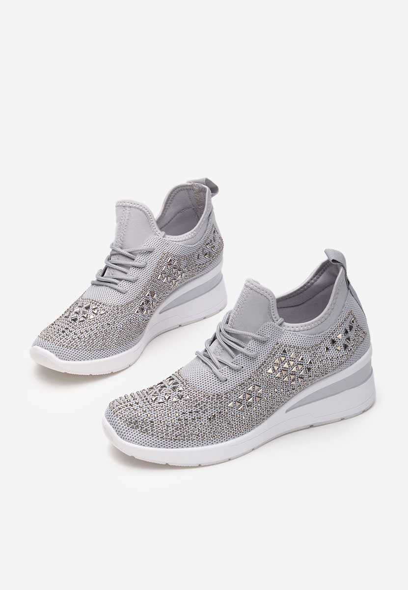 Sneakers con zeppa Keeley grigio