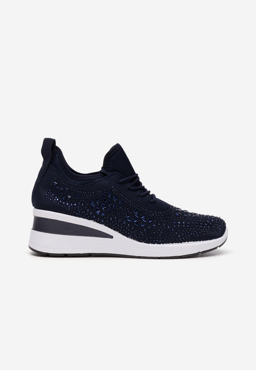 Sneakers con zeppa Keeley blu marine