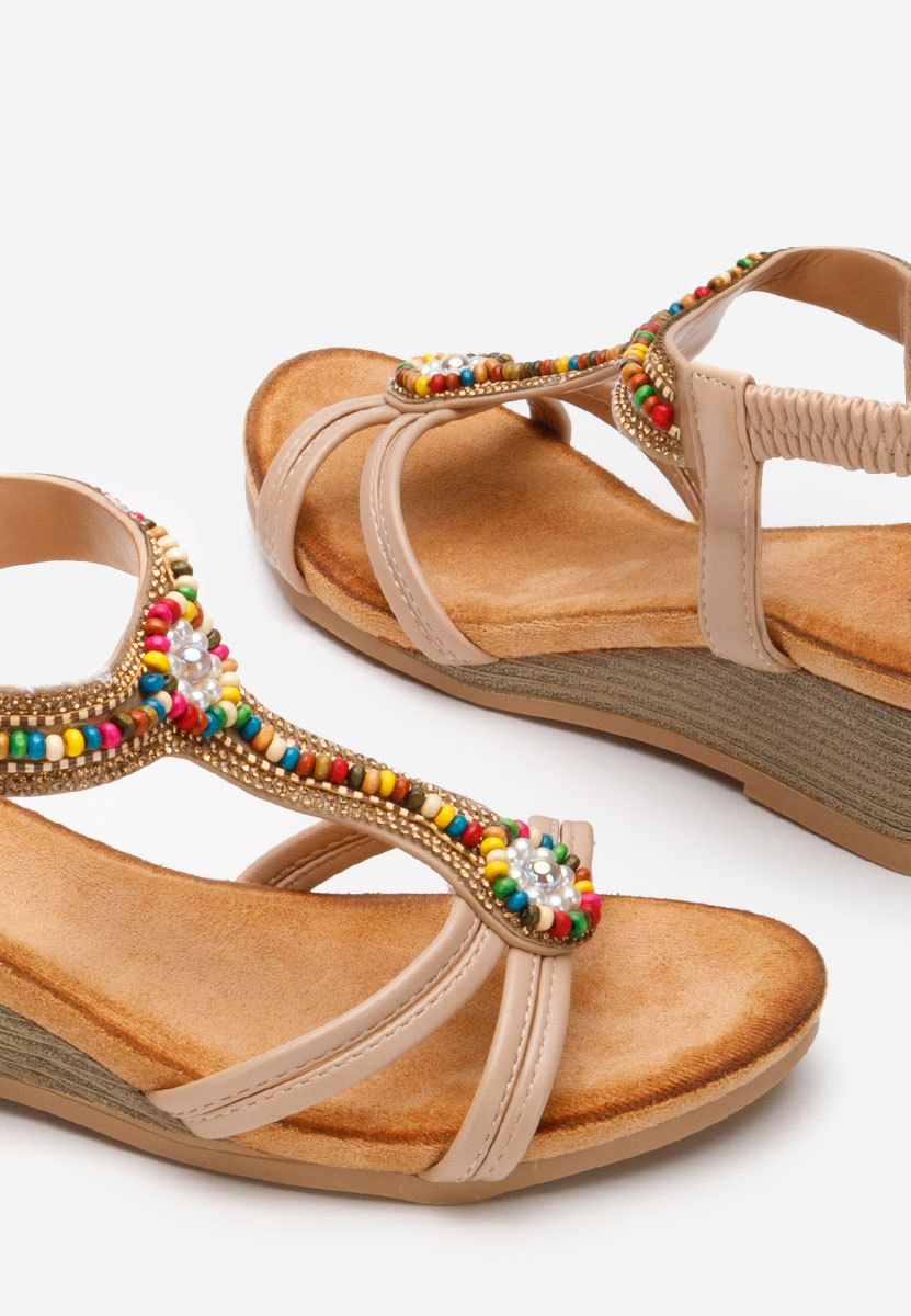 Sandali gioiello Elliesia beige