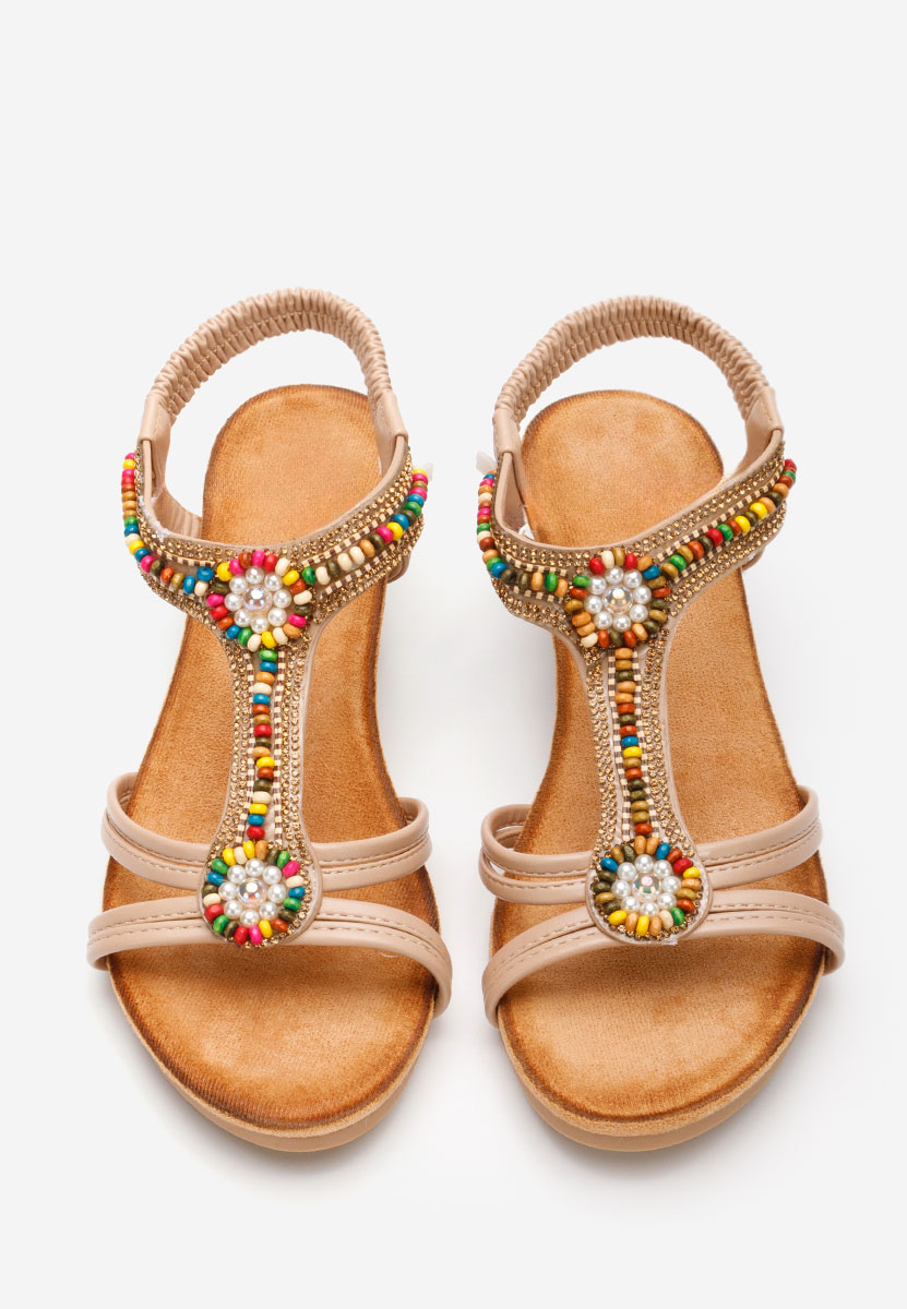 Sandali gioiello Elliesia beige