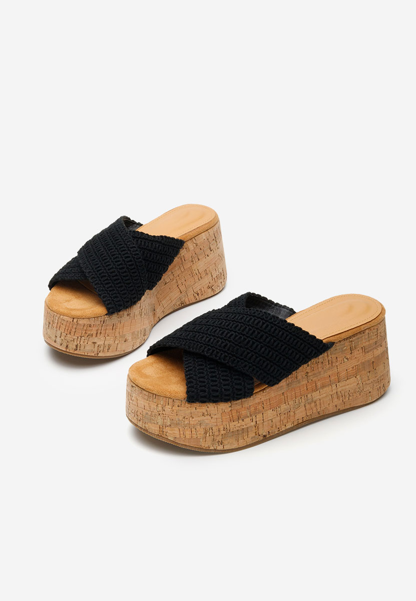 Ciabatte platform Sousie nero