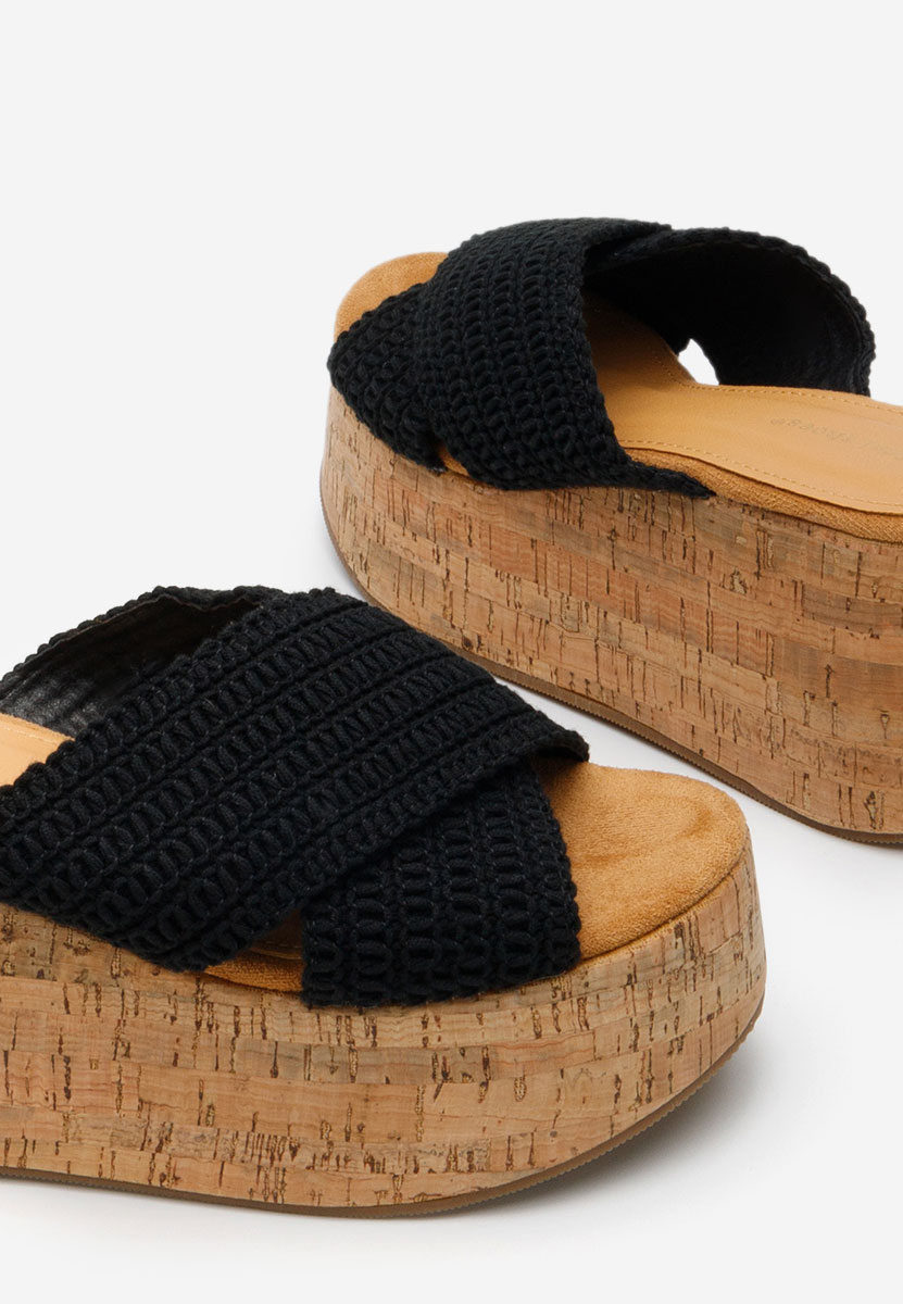 Ciabatte platform Sousie nero