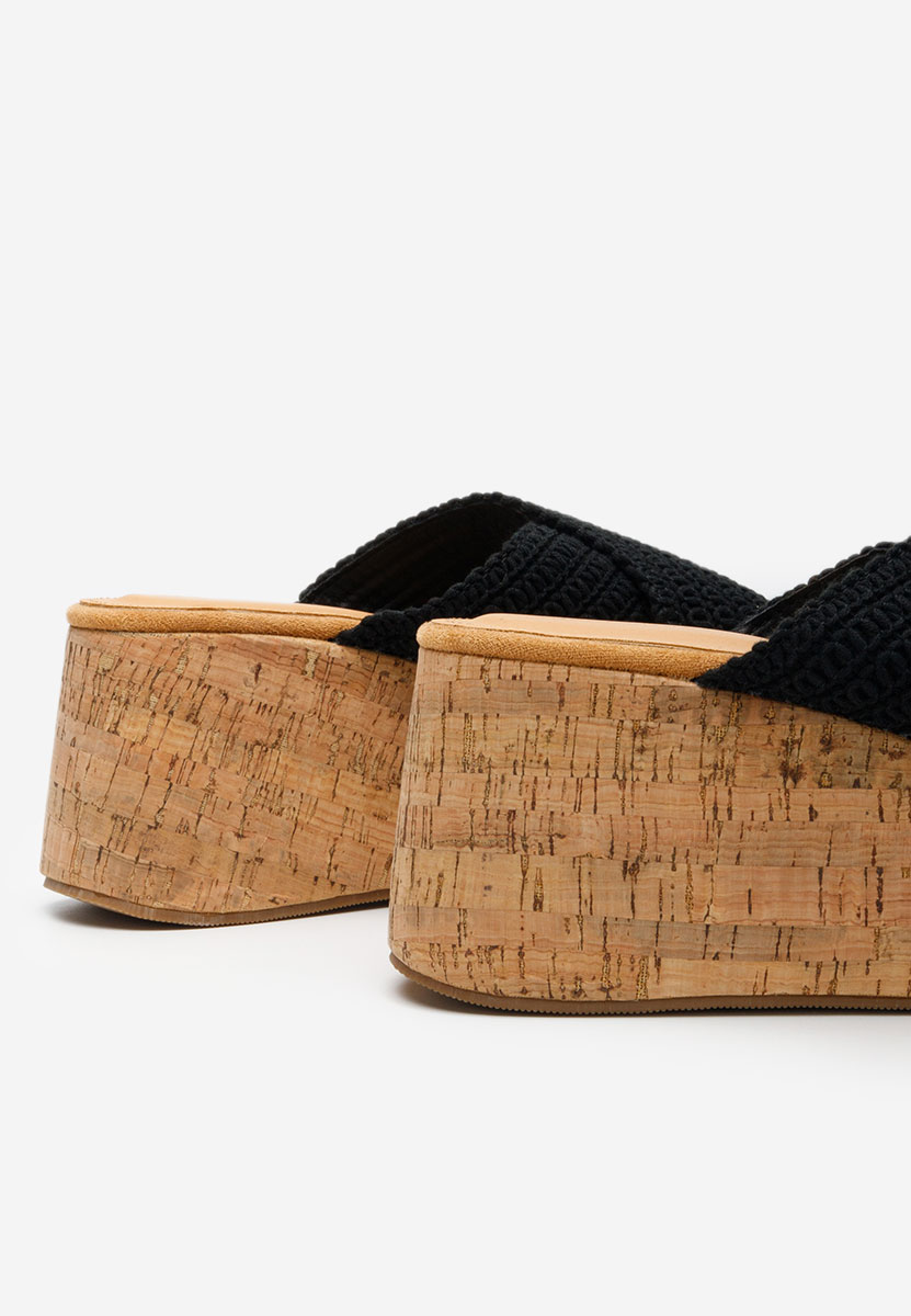 Ciabatte platform Sousie nero