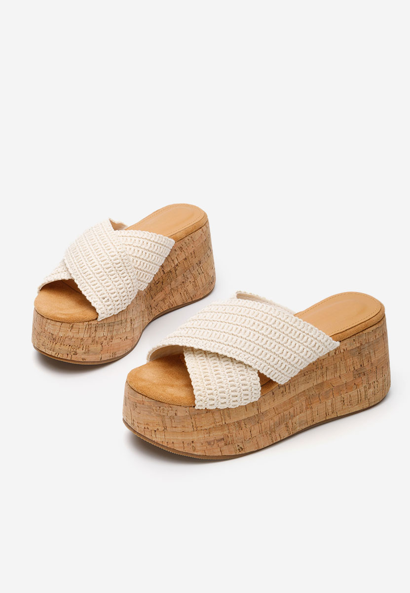 Ciabatte platform Sousie beige