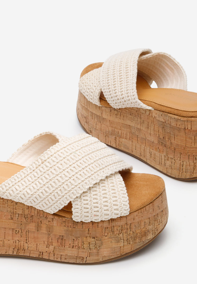 Ciabatte platform Sousie beige