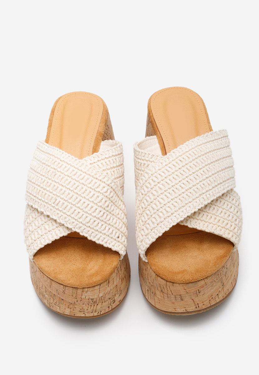 Ciabatte platform Sousie beige