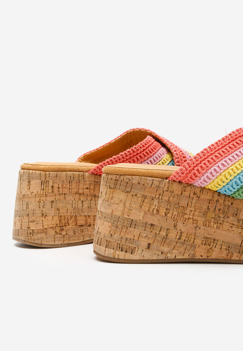 Ciabatte platform Sousie colorate