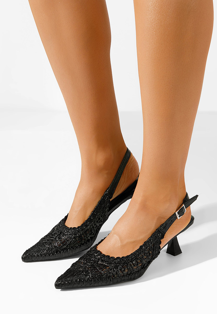 Décolleté Slingback Alisiana nero