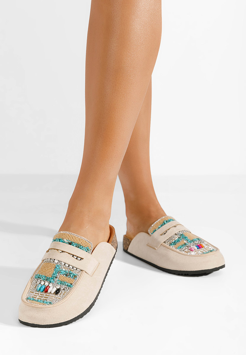 Zoccoli donna Marlie beige