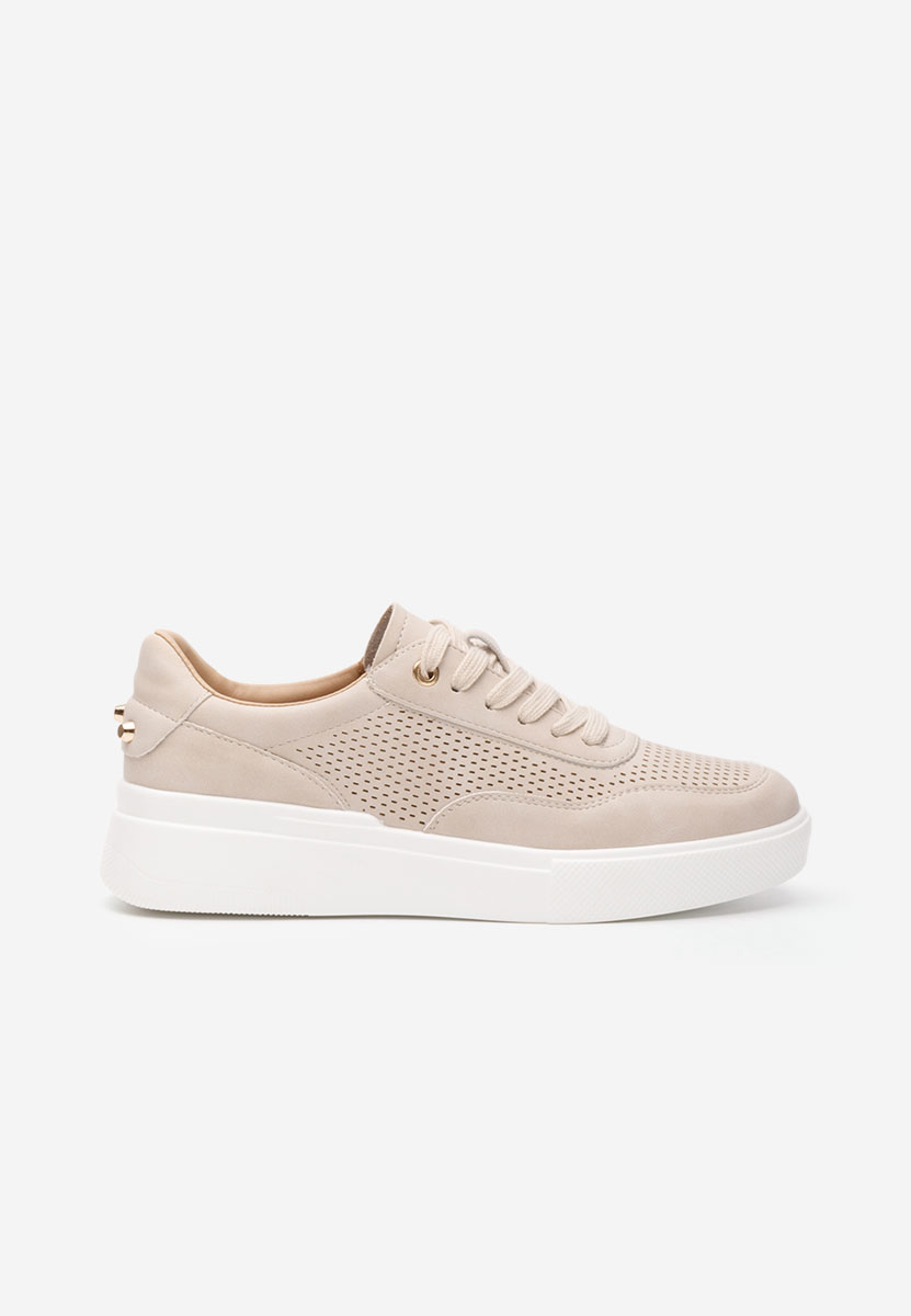 Sneakers con plateau Hessa beige