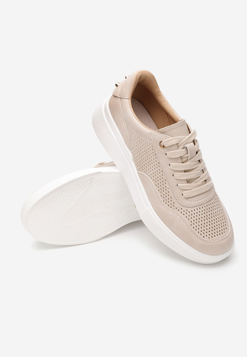 Sneakers con plateau Hessa beige