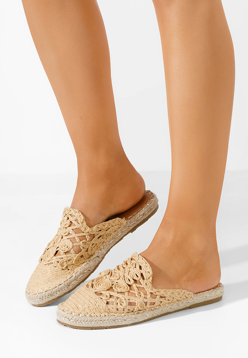 Mules donna Nathaly beige