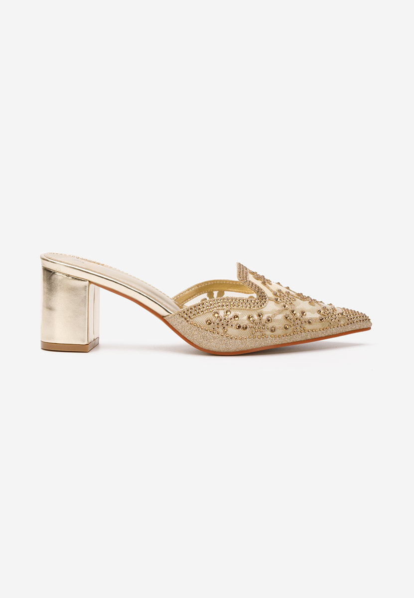 Mules con tacco Richella oro