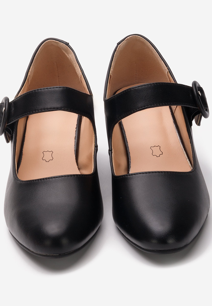 Décolleté tacco largo Celena nero