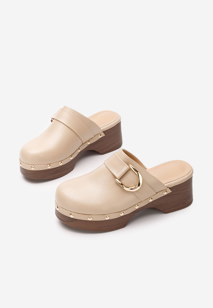 Zoccoli donna Radhika beige