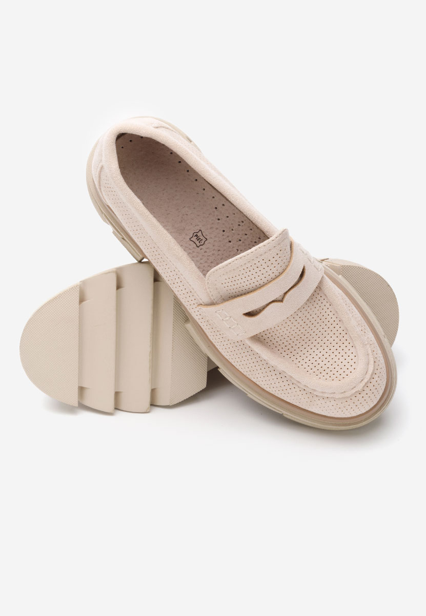Mocassini da donna Lerina V2 beige