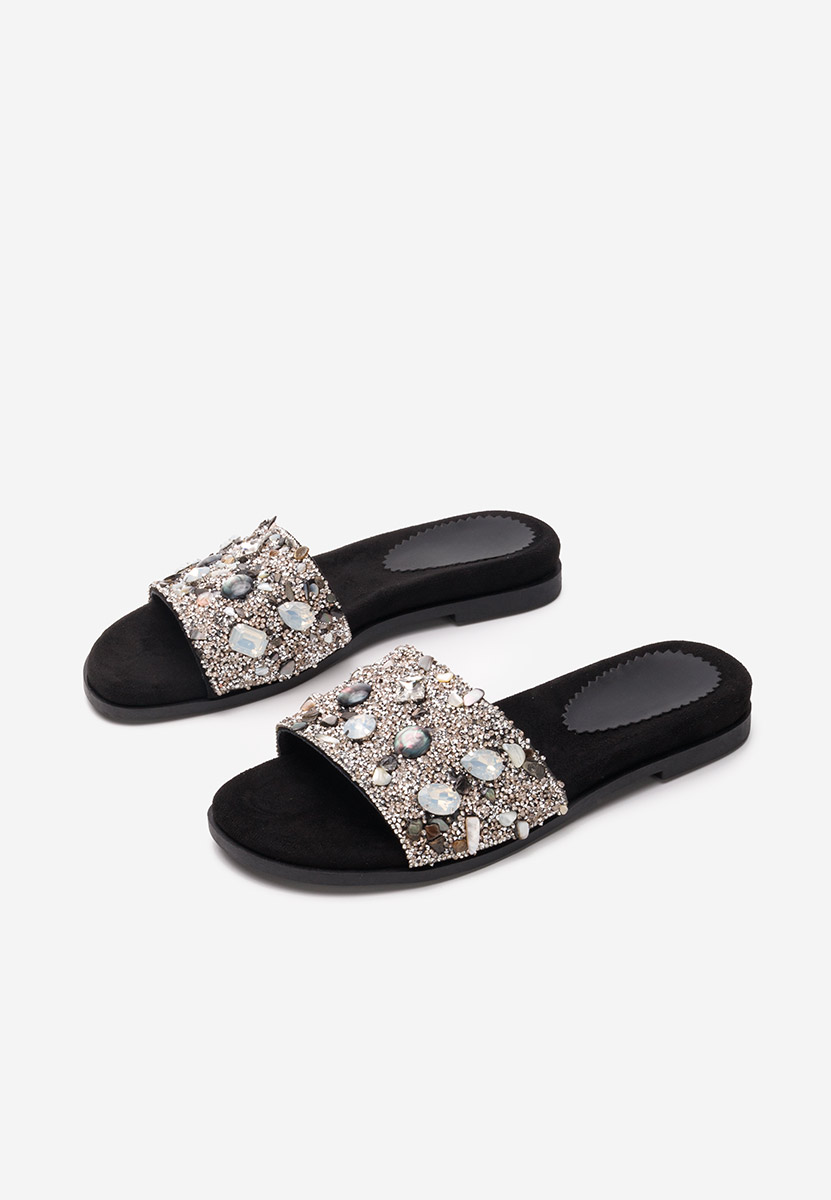 Ciabatte pelle Moana nero