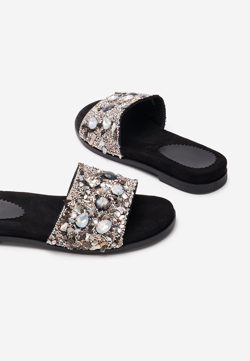 Ciabatte pelle Moana nero