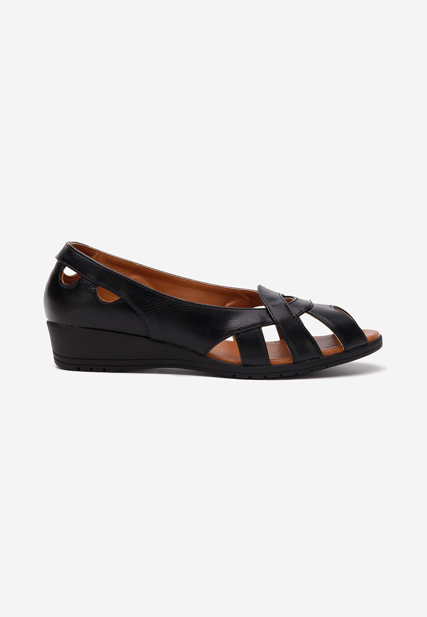 Ballerine con tacco nero Marini