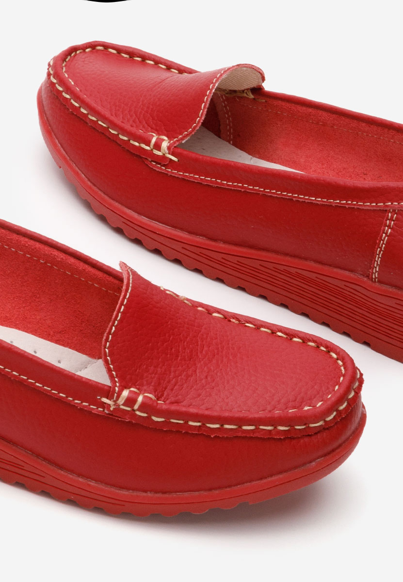 Mocassini donna pelle Storia V2 rosso