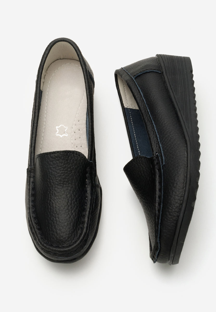 Mocassini donna pelle Storia V2 nero