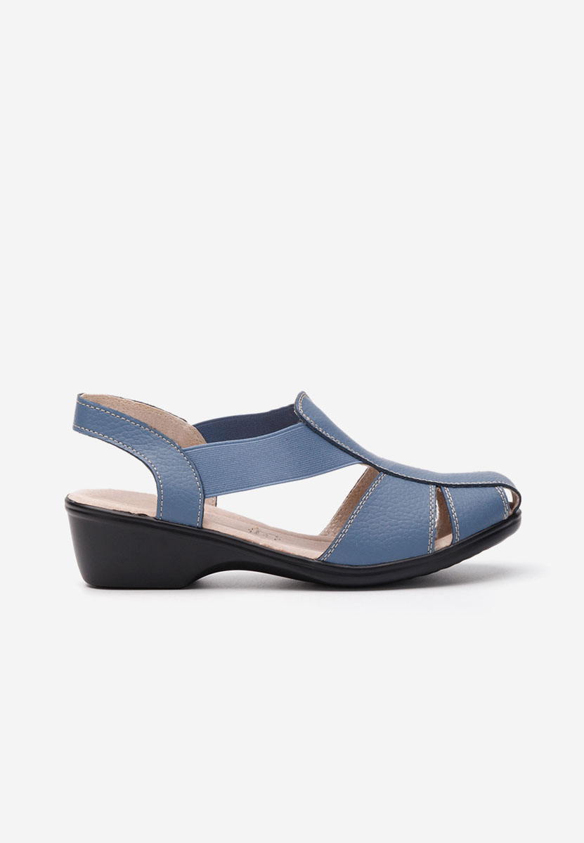 Sandali tacco basso Melona V4 blu