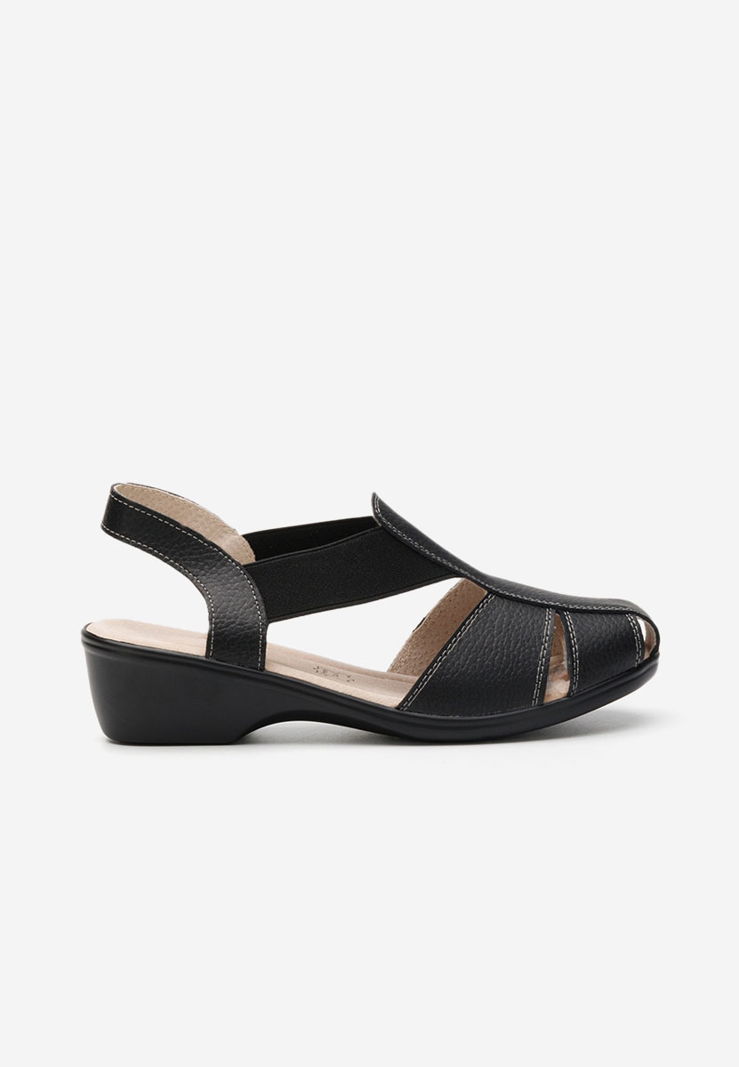 Sandali tacco basso Melona V4 nero