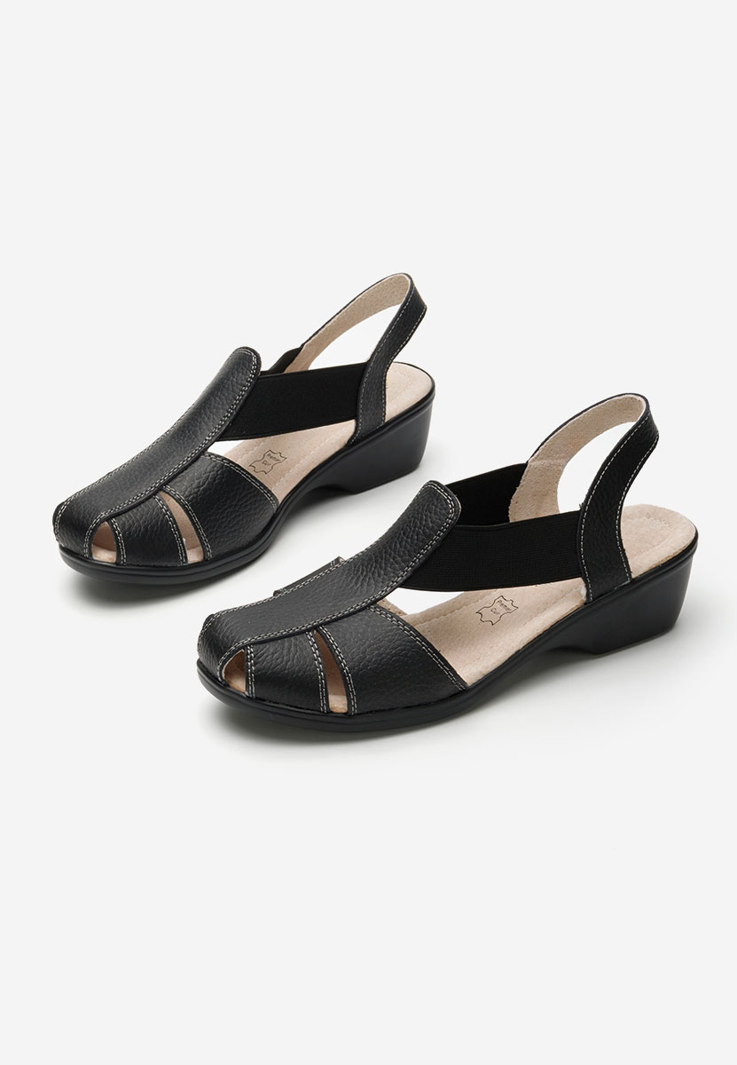Sandali tacco basso Melona V4 nero
