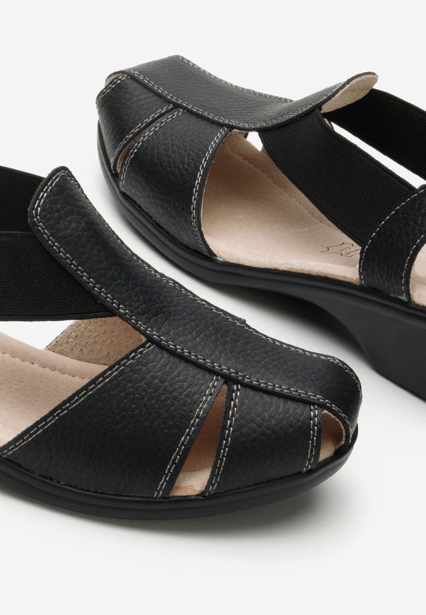Sandali tacco basso Melona V4 nero