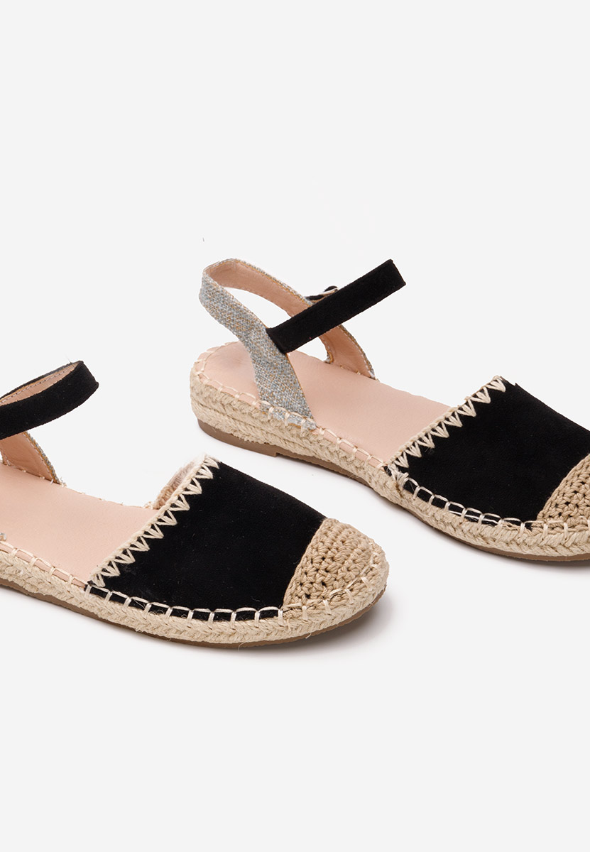 Espadrillas bambini Hinata nero