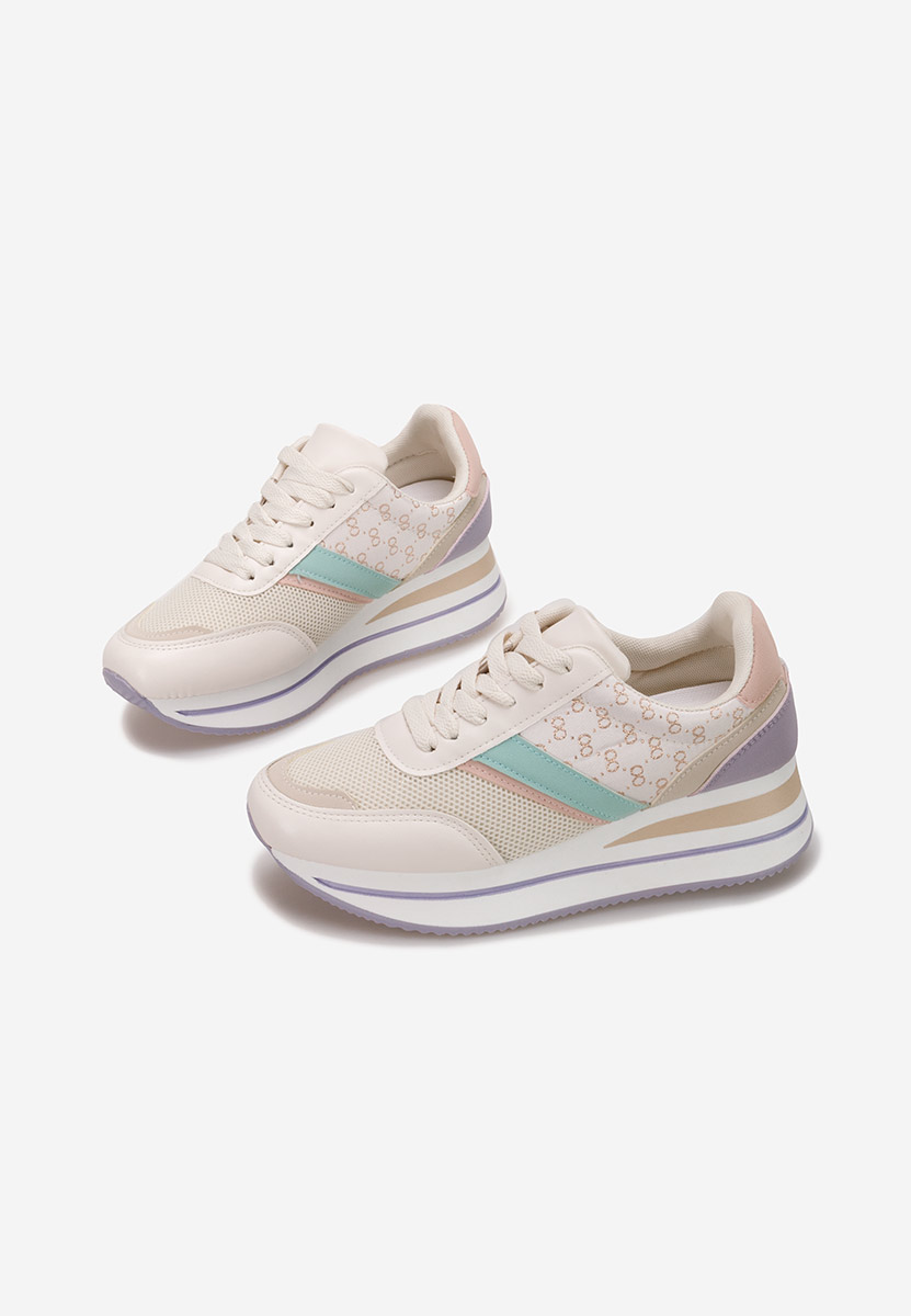 Sneakers con zeppa Cameda colorate