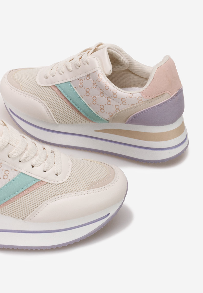 Sneakers con zeppa Cameda colorate