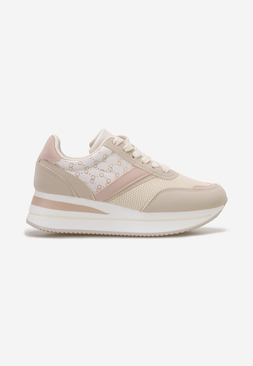 Sneakers con zeppa Cameda beige